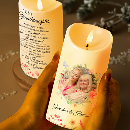 Love Message To Granddaughter Surrounding Flowers