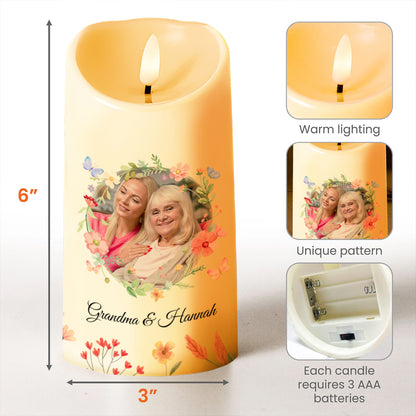 Love Message To Granddaughter Surrounding Flowers