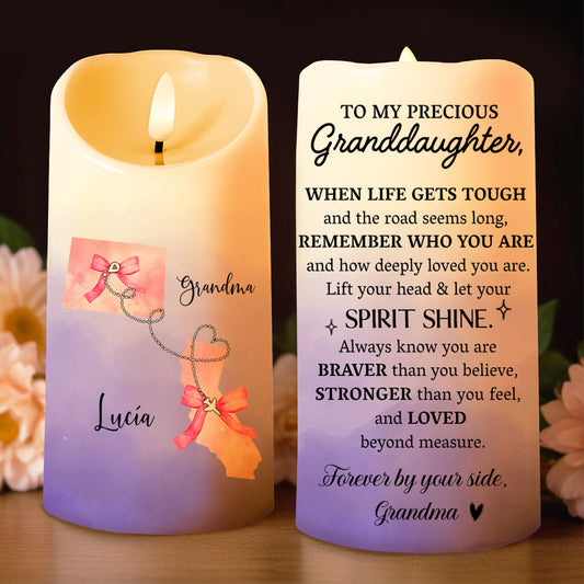 Let Your Spirit Shine, Ribbon And Heart Chain Design
