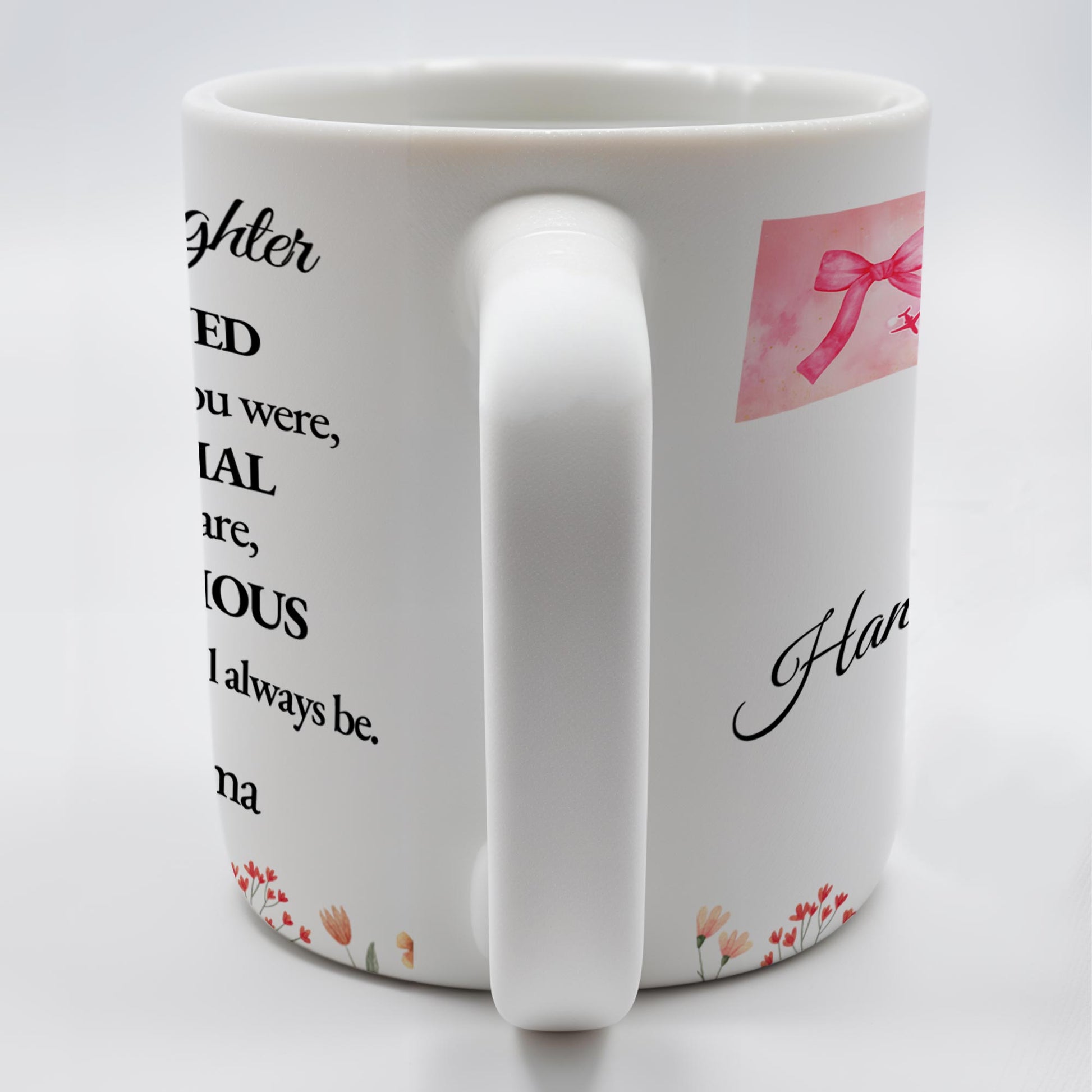 Loved Little Girl To Precious Granddaughter Heart and Bow Design