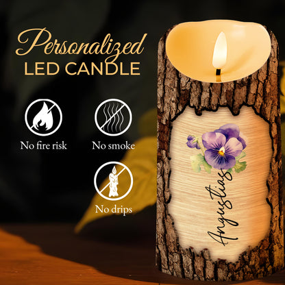 Braver Than You Think, Stronger Loved More Granddaughter Gift - Personalized Custom LED Candle - GDT200_LECA