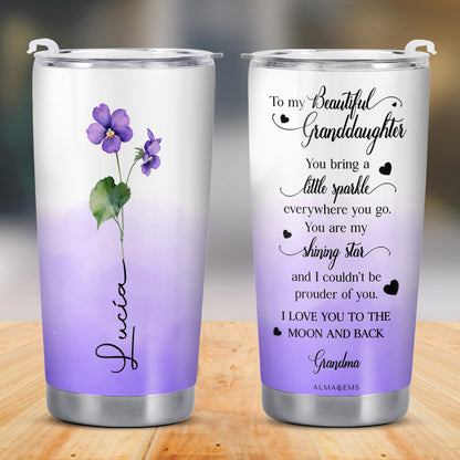 Shining Star Granddaughter Love Stainless Steel Tumbler