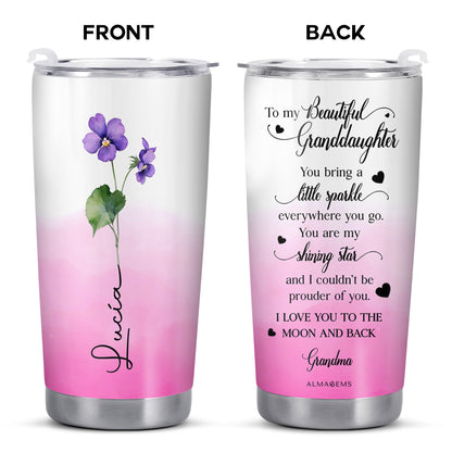 Shining Star Granddaughter Love Stainless Steel Tumbler