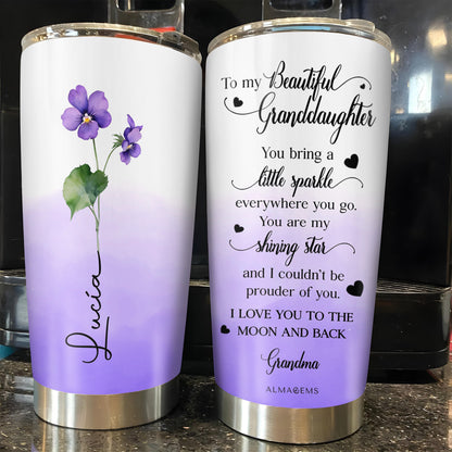Shining Star Granddaughter Love Stainless Steel Tumbler