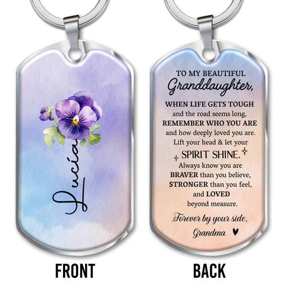 Inspirational Quote For Granddaughter With Flowers