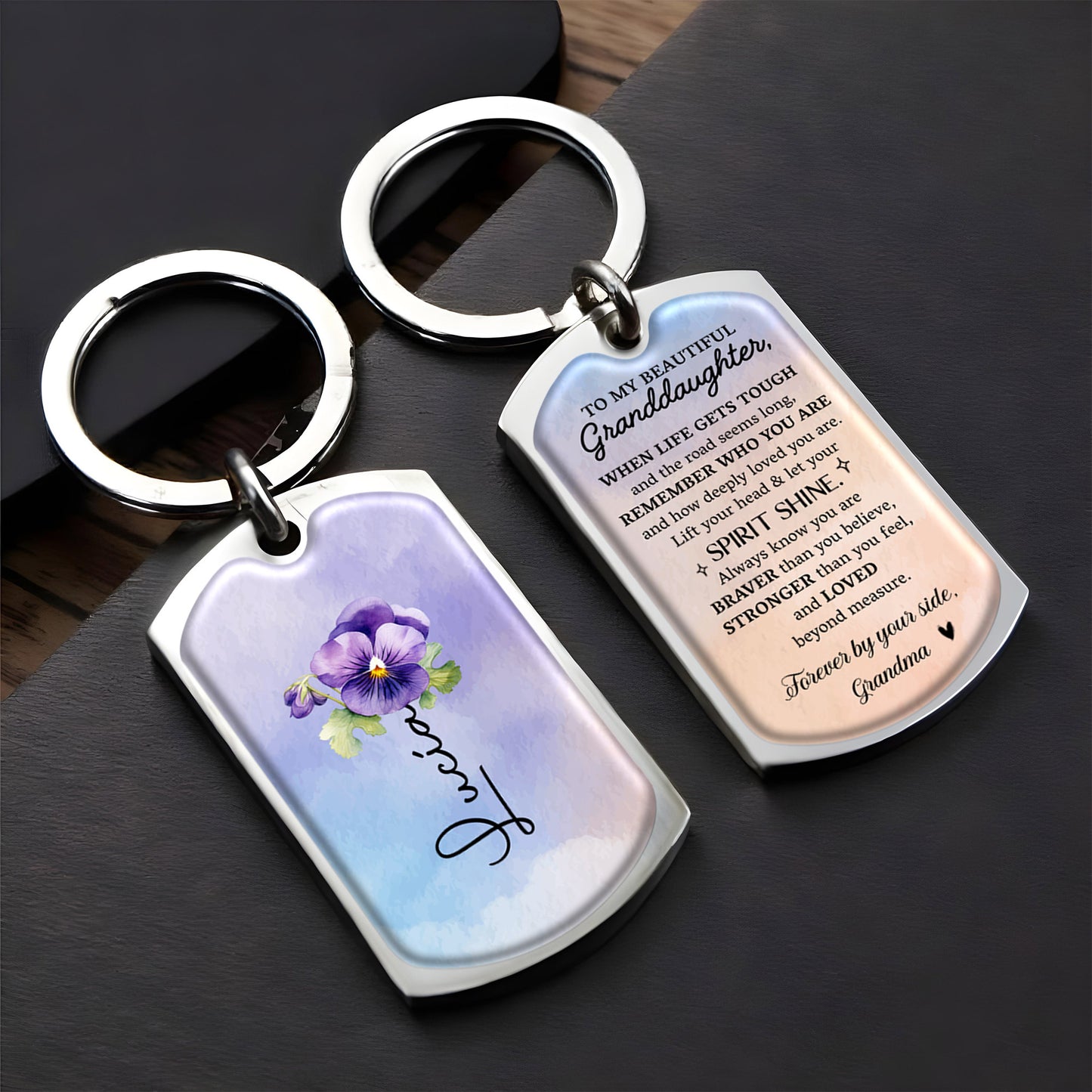 Inspirational Quote For Granddaughter With Flowers