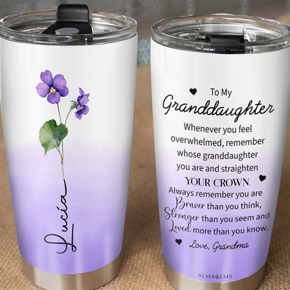 Braver, Stronger, Loved Inspirational Message For Granddaughters