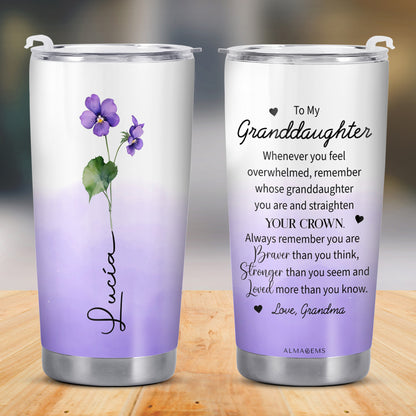 Braver, Stronger, Loved Inspirational Message For Granddaughters