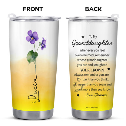 Braver, Stronger, Loved Inspirational Message For Granddaughters