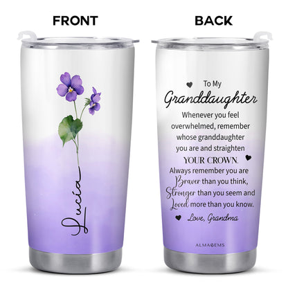 Braver, Stronger, Loved Inspirational Message For Granddaughters