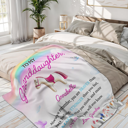 Braver Stronger Smarter Loved Rainbow Horse Design