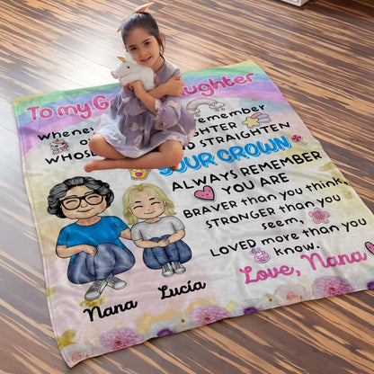 Straighten Your Crown Granddaughter Love Nana