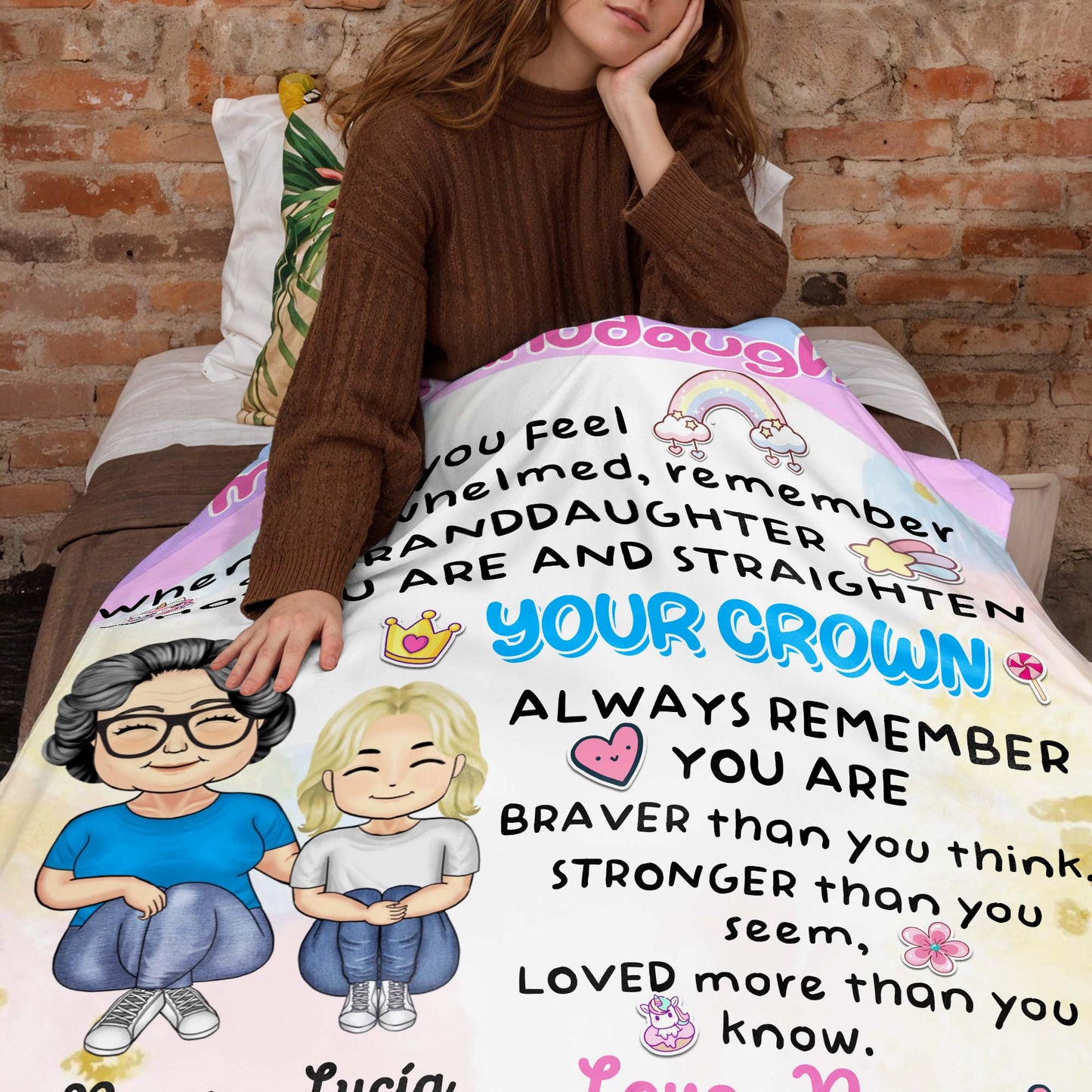 Straighten Your Crown Granddaughter Love Nana