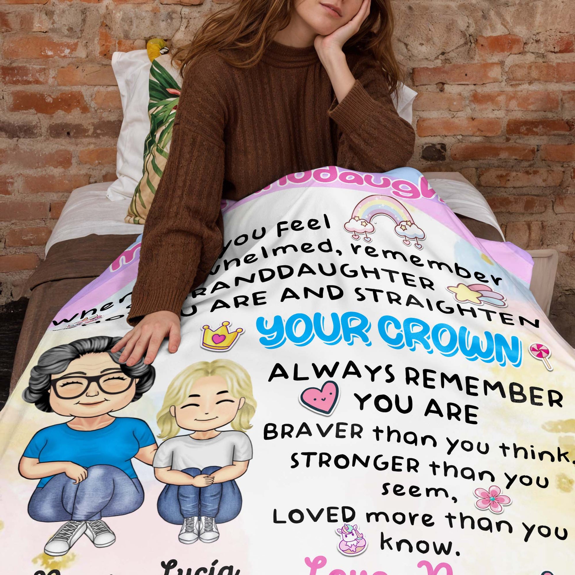 Straighten Your Crown Granddaughter Love Nana