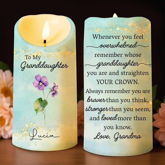 Braver Stronger Loved Inspirational Quote With Flowers