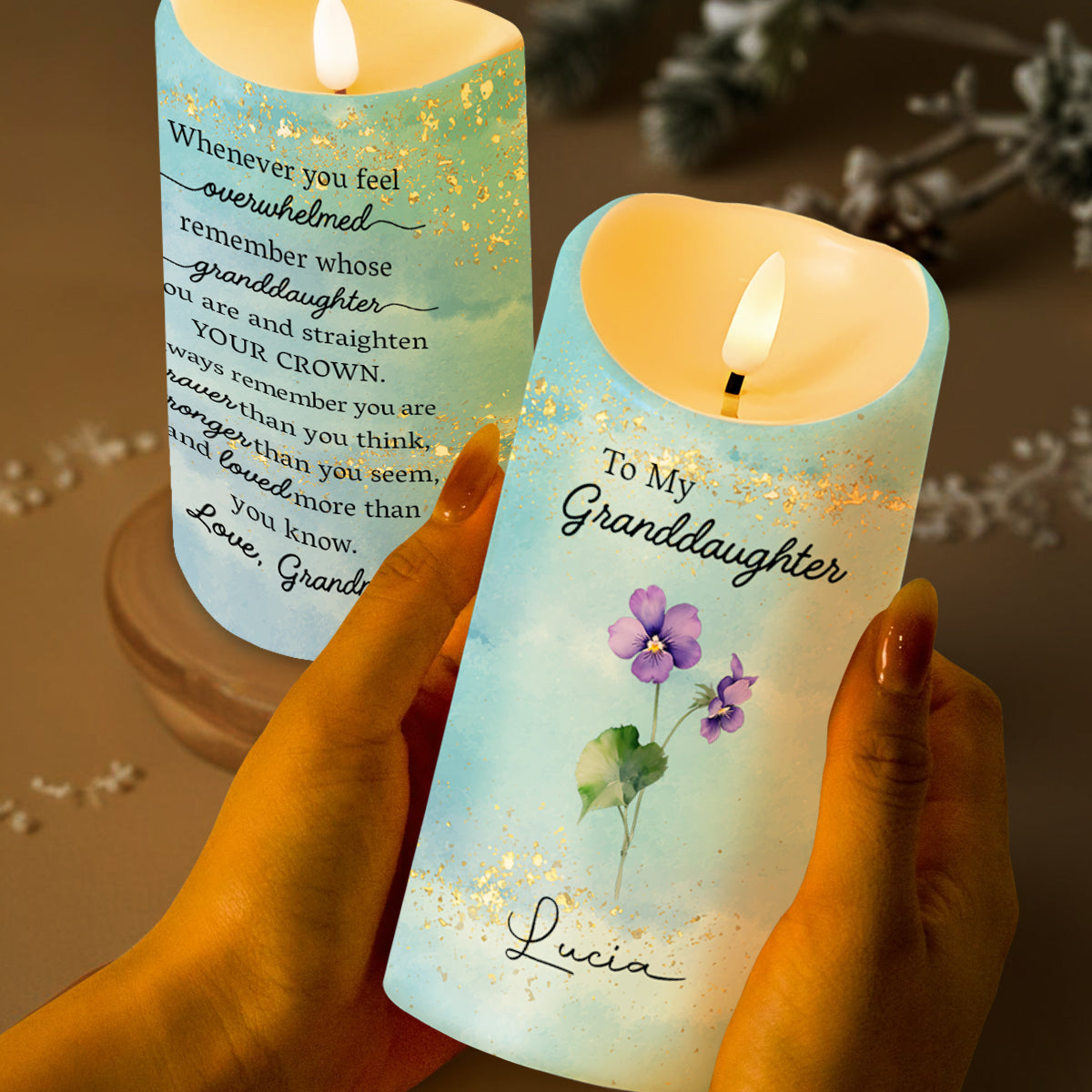 Braver Stronger Loved Inspirational Quote With Flowers