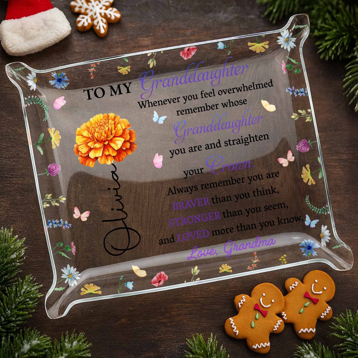 To My Granddaughter, Remember Your Crown And Flowers