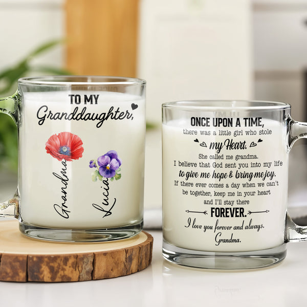 Granddaughter Mug With Heartfelt Message And Floral Design