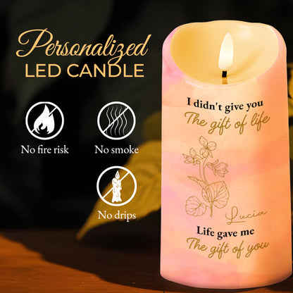 To My Granddaughter Love And Precious Moments LED Candle