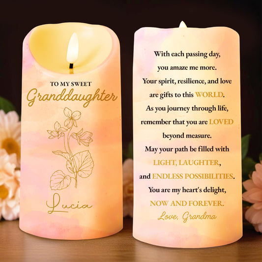 To My Sweet Granddaughter, Love And Possibilities With Flowers