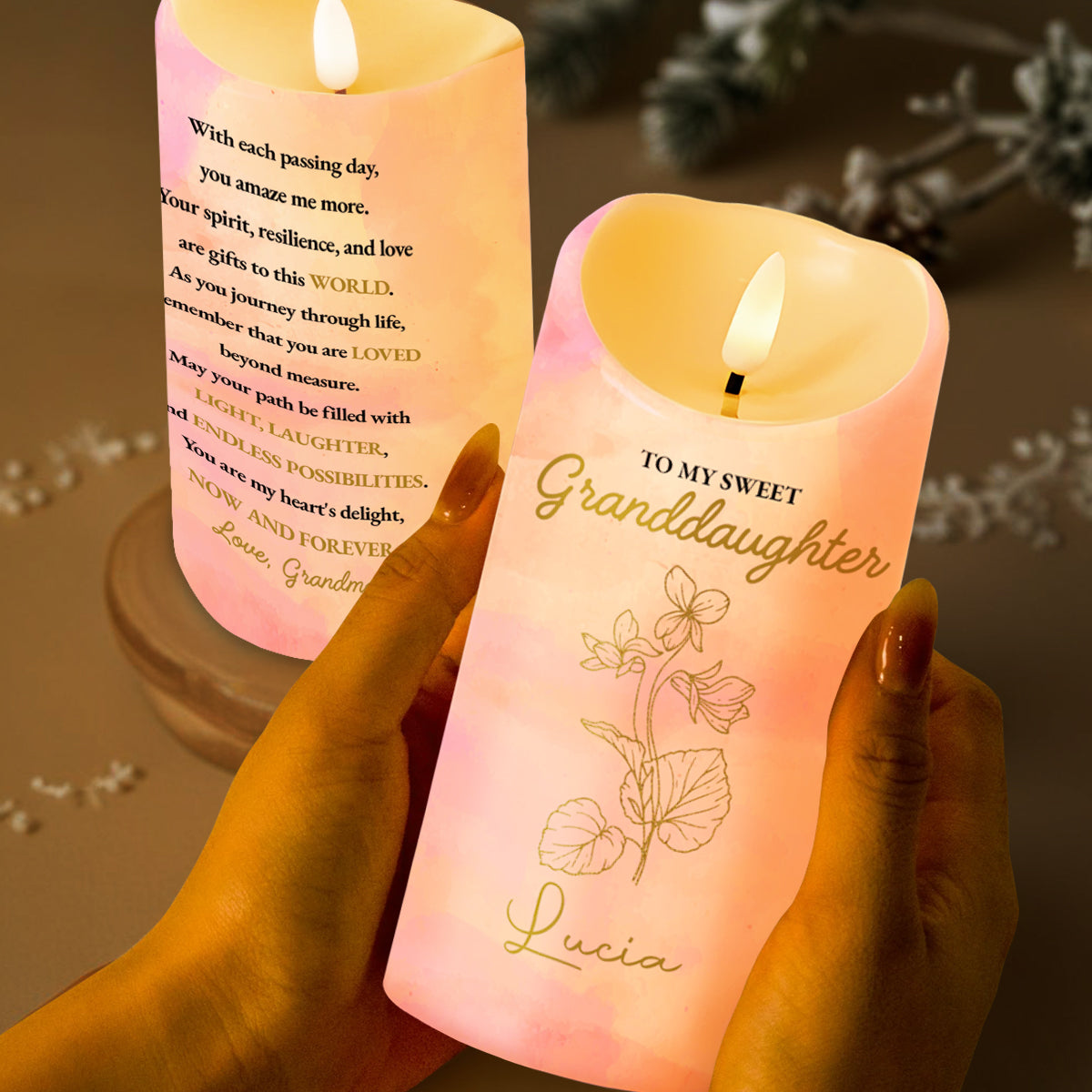 To My Sweet Granddaughter, Love And Possibilities With Flowers