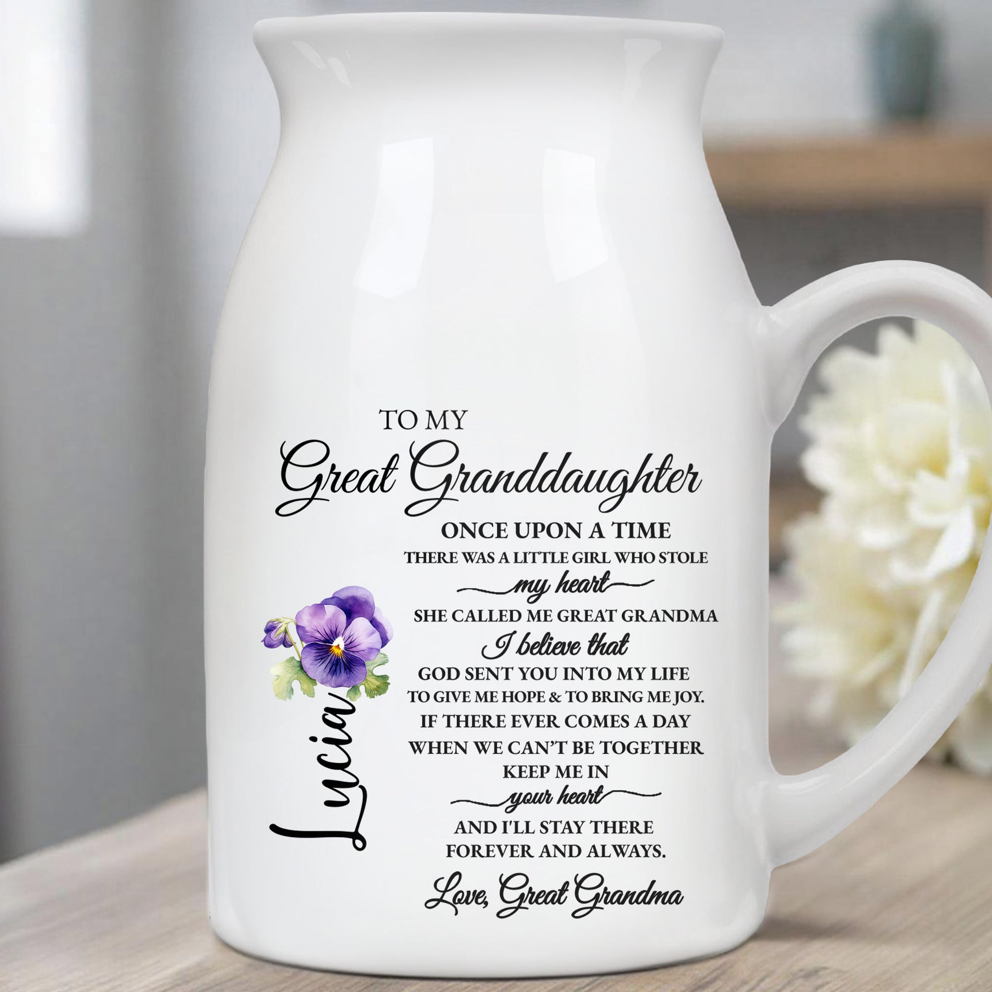 To My Great Granddaughter, Once Upon A Time, Violet Flower