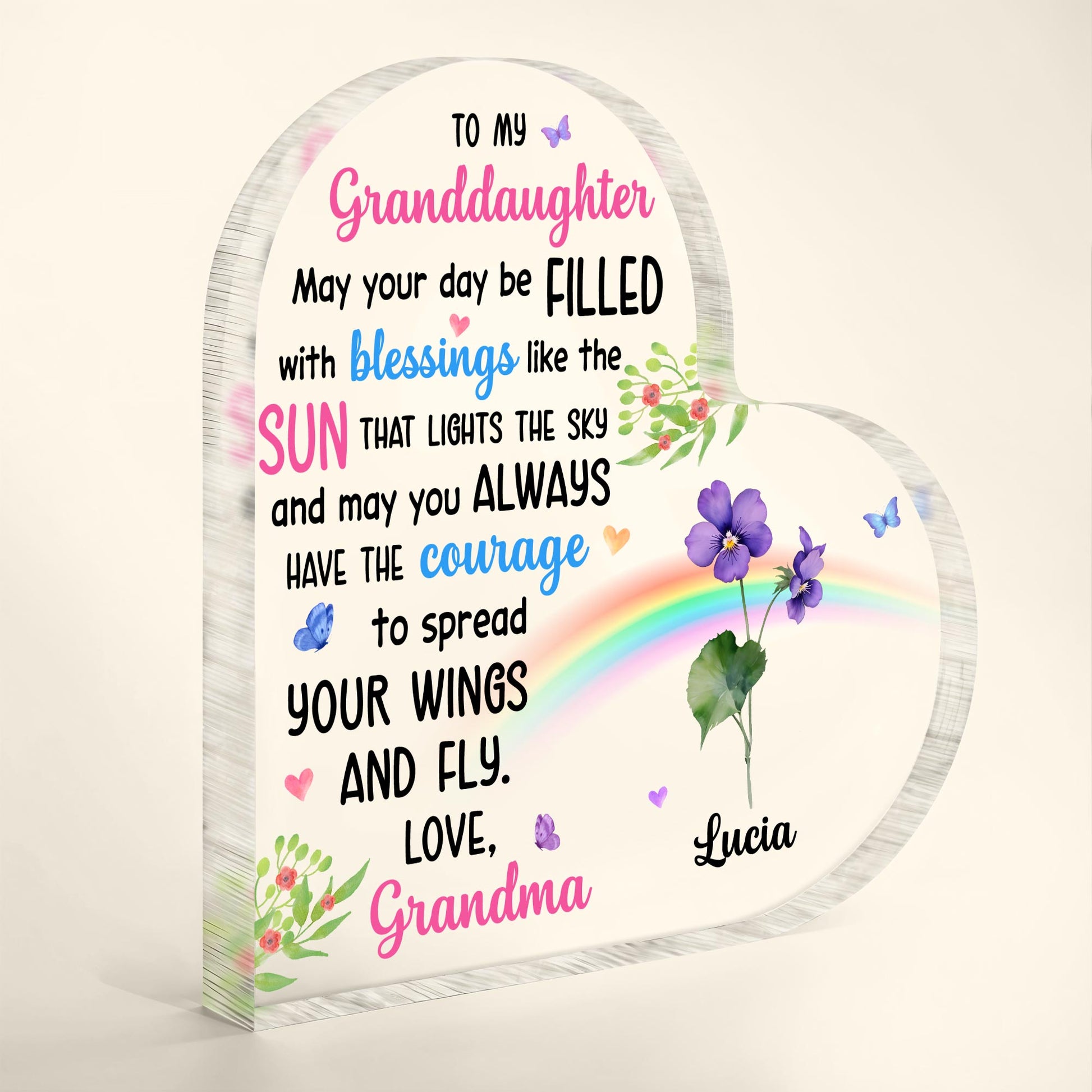 Granddaughter Blessings Filled With Sunshine And Courage
