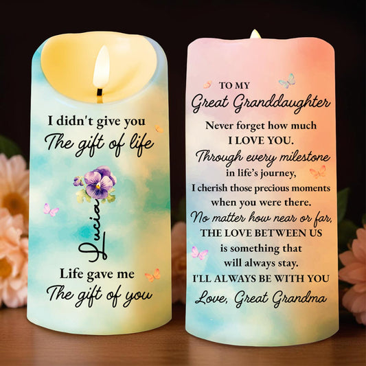 I didn't give you The gift of life, Life gave me The gift of you, Flowers and Butterflies
