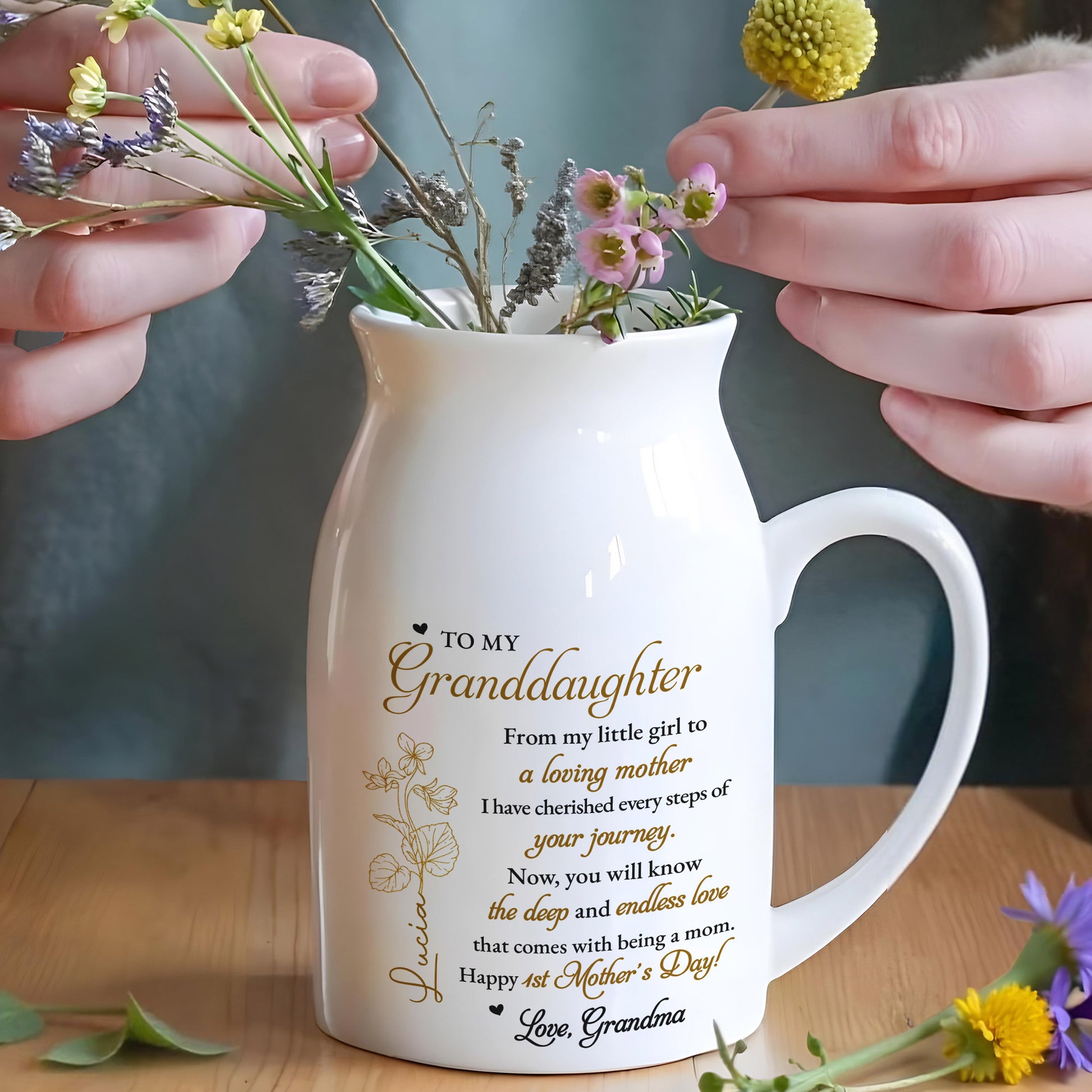 To My Granddaughter, Deep And Endless Love, Flowers