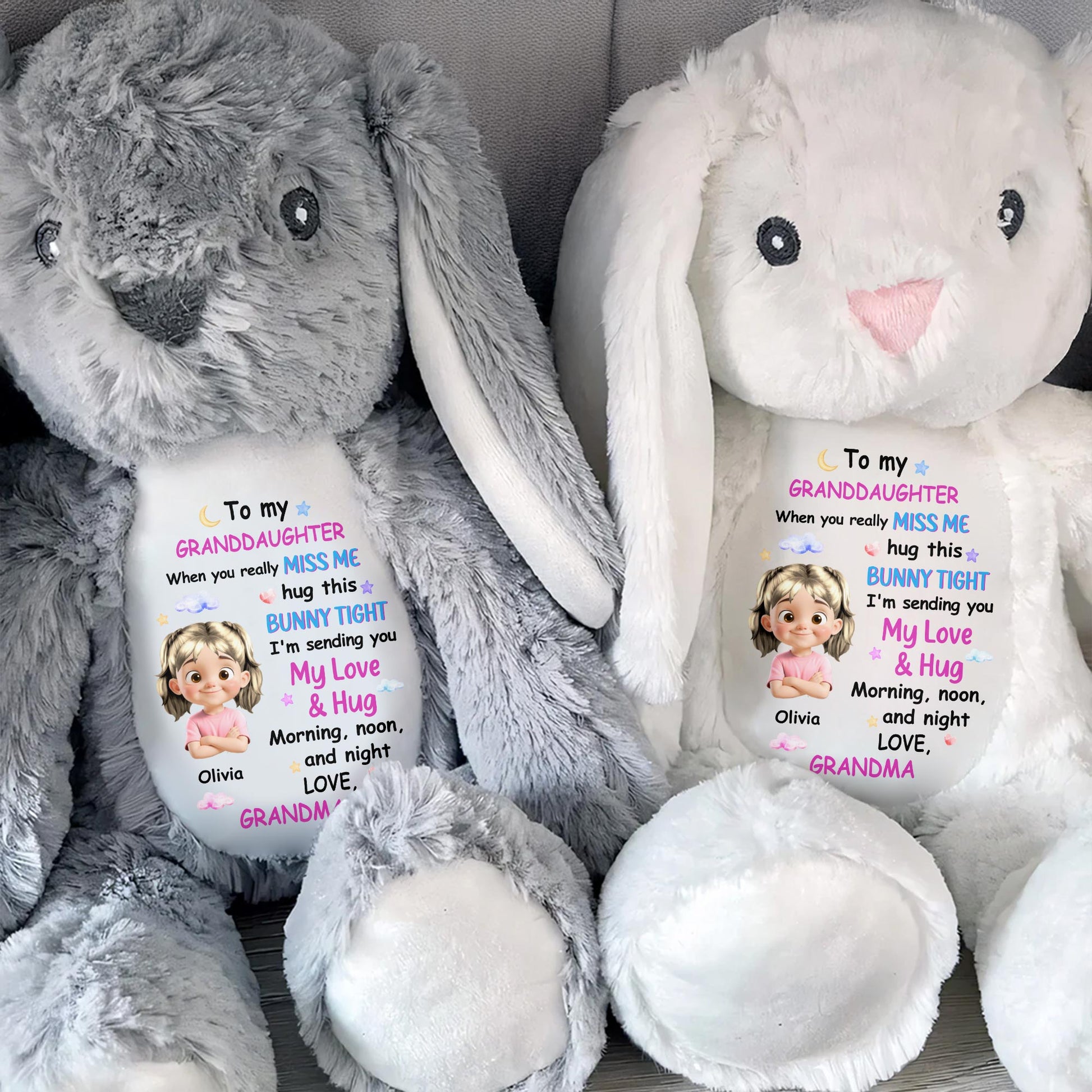 To My Granddaughter, When You Really Miss Me, Hug This Bunny Tight