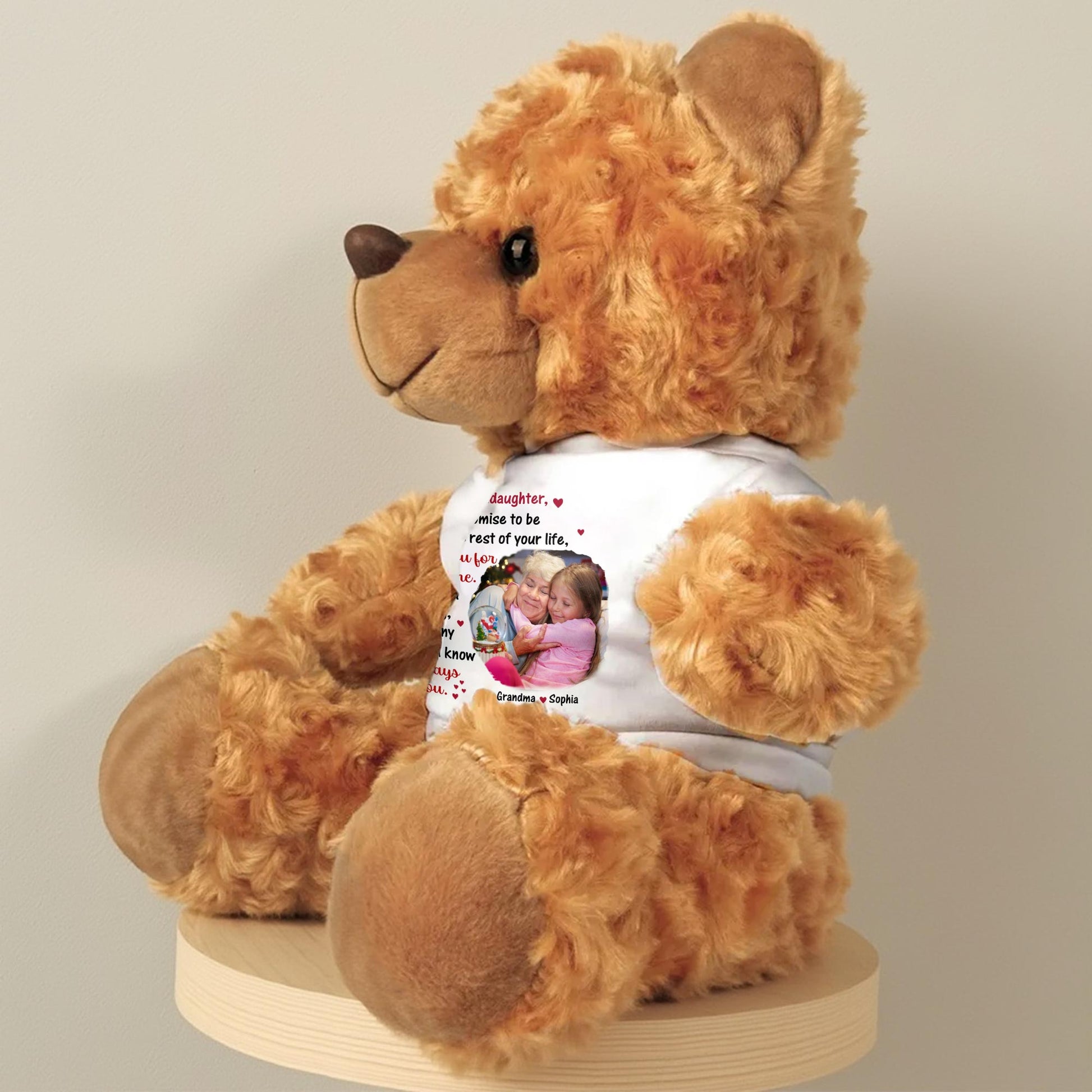 To My Granddaughter, I Can't Promise To Be Here For The Rest Of Your Life, Teddy Bear