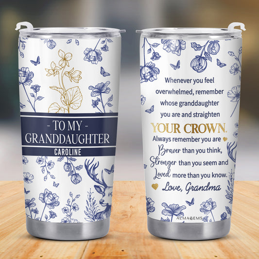 Whenever You Feel Overwhelmed, Remember Whose Granddaughter You Are, Flowers and Deer