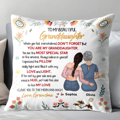 To My Beautiful Granddaughter, Flowers and Stars