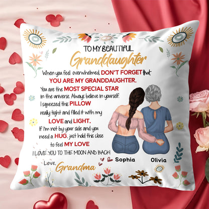 To My Beautiful Granddaughter, Flowers and Stars