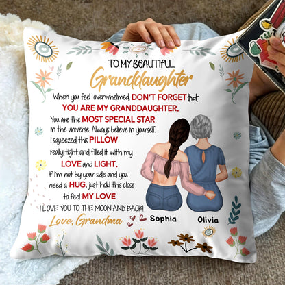 To My Beautiful Granddaughter, Flowers and Stars