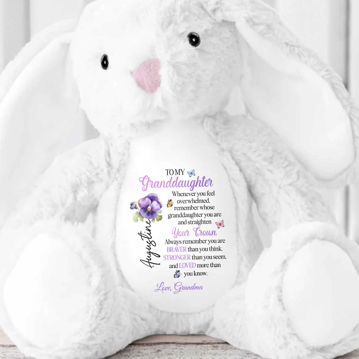 To My Granddaughter, Whenever You Feel Overwhelmed, Crown And Flowers