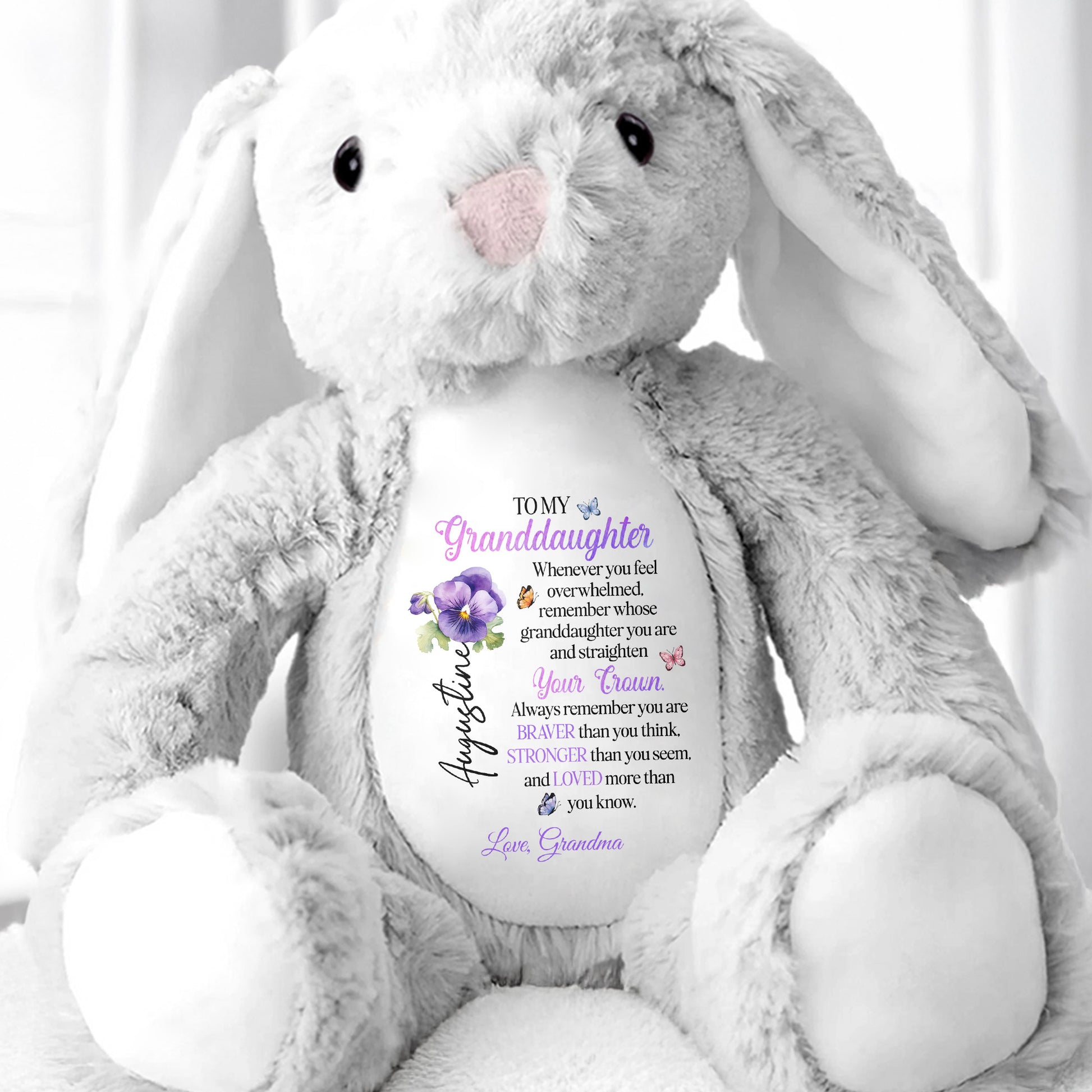 To My Granddaughter, Whenever You Feel Overwhelmed, Crown And Flowers