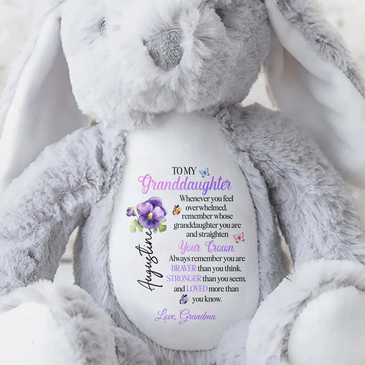 To My Granddaughter, Whenever You Feel Overwhelmed, Crown And Flowers