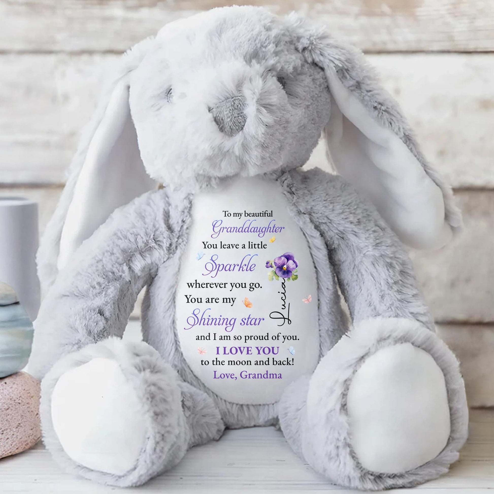 To My Beautiful Granddaughter, You Leave A Little Sparkle, Stars And Flowers