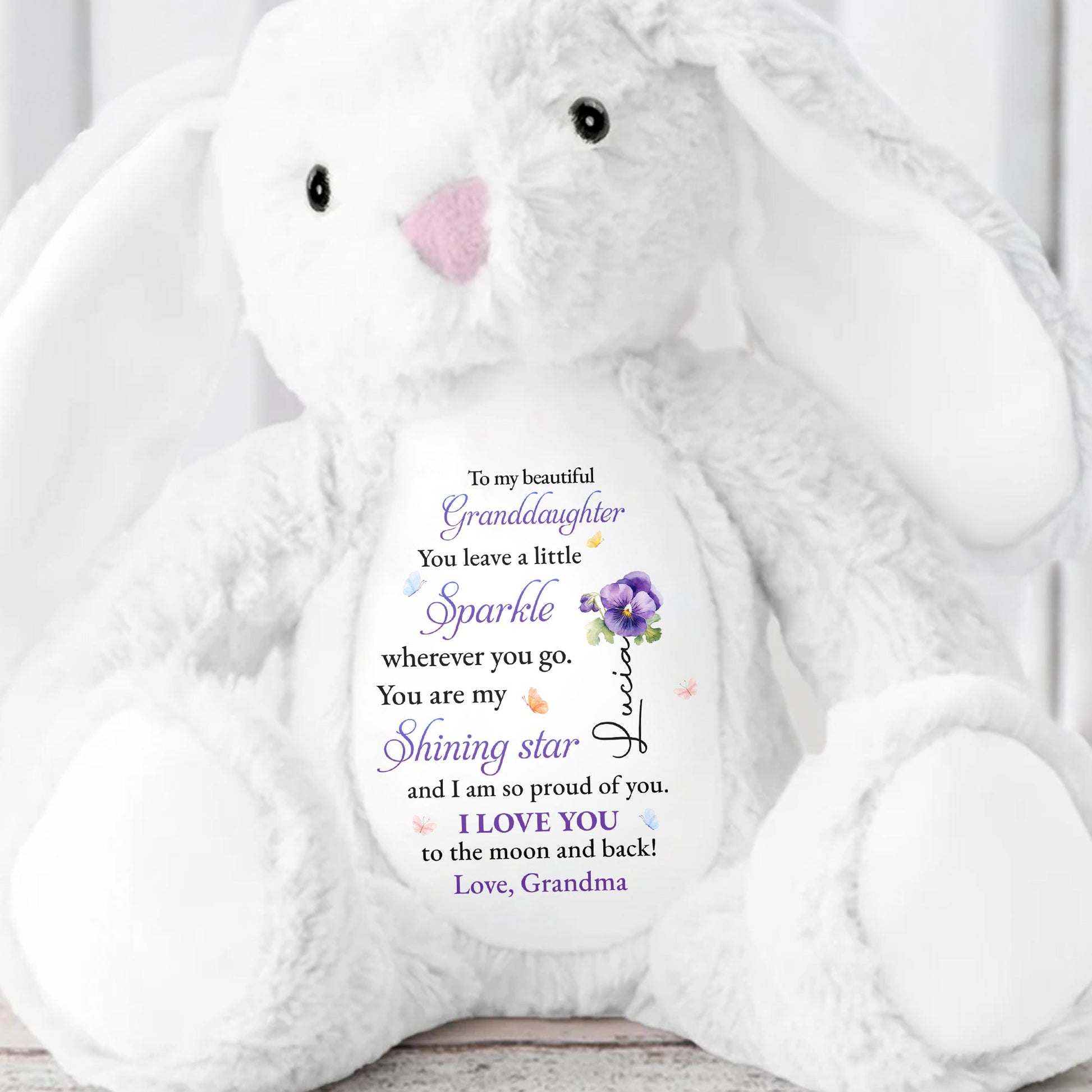 To My Beautiful Granddaughter, You Leave A Little Sparkle, Stars And Flowers