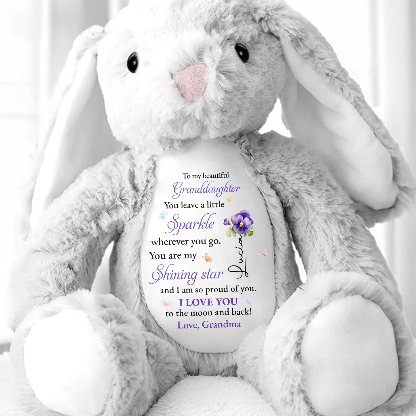 To My Beautiful Granddaughter, You Leave A Little Sparkle, Stars And Flowers