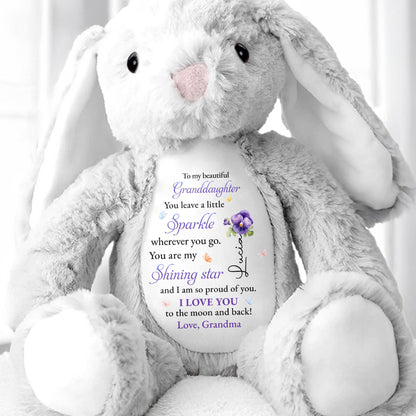 To My Beautiful Granddaughter, You Leave A Little Sparkle, Stars And Flowers