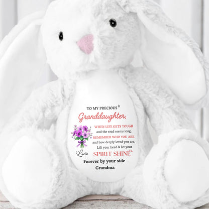 To My Precious Granddaughter, Remember Who You Are, Bunny and Flowers