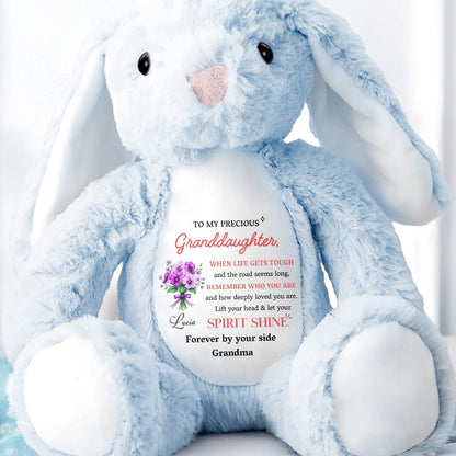 To My Precious Granddaughter, Remember Who You Are, Bunny and Flowers