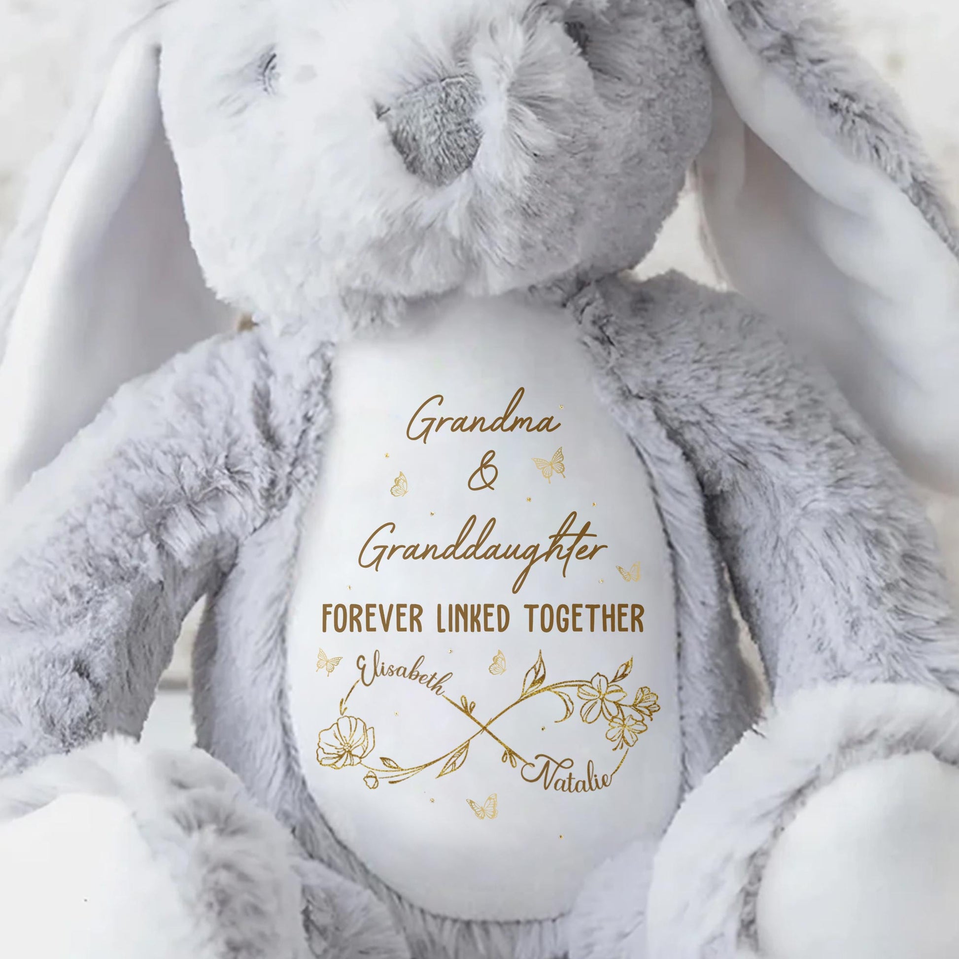 Grandma & Granddaughter Forever Linked Together, Bunny