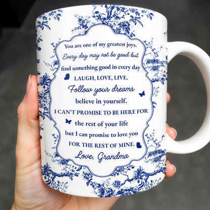 To My Granddaughter, You Are One Of My Greatest Joys, Floral Pattern
