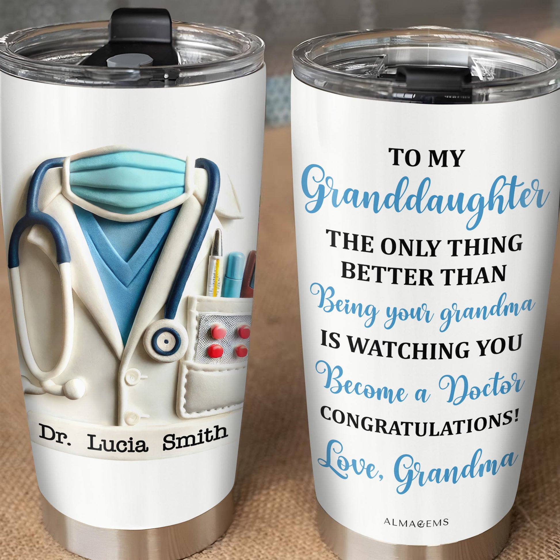 To My Granddaughter, The Only Thing Better Than, Doctor's Coat and Stethoscope