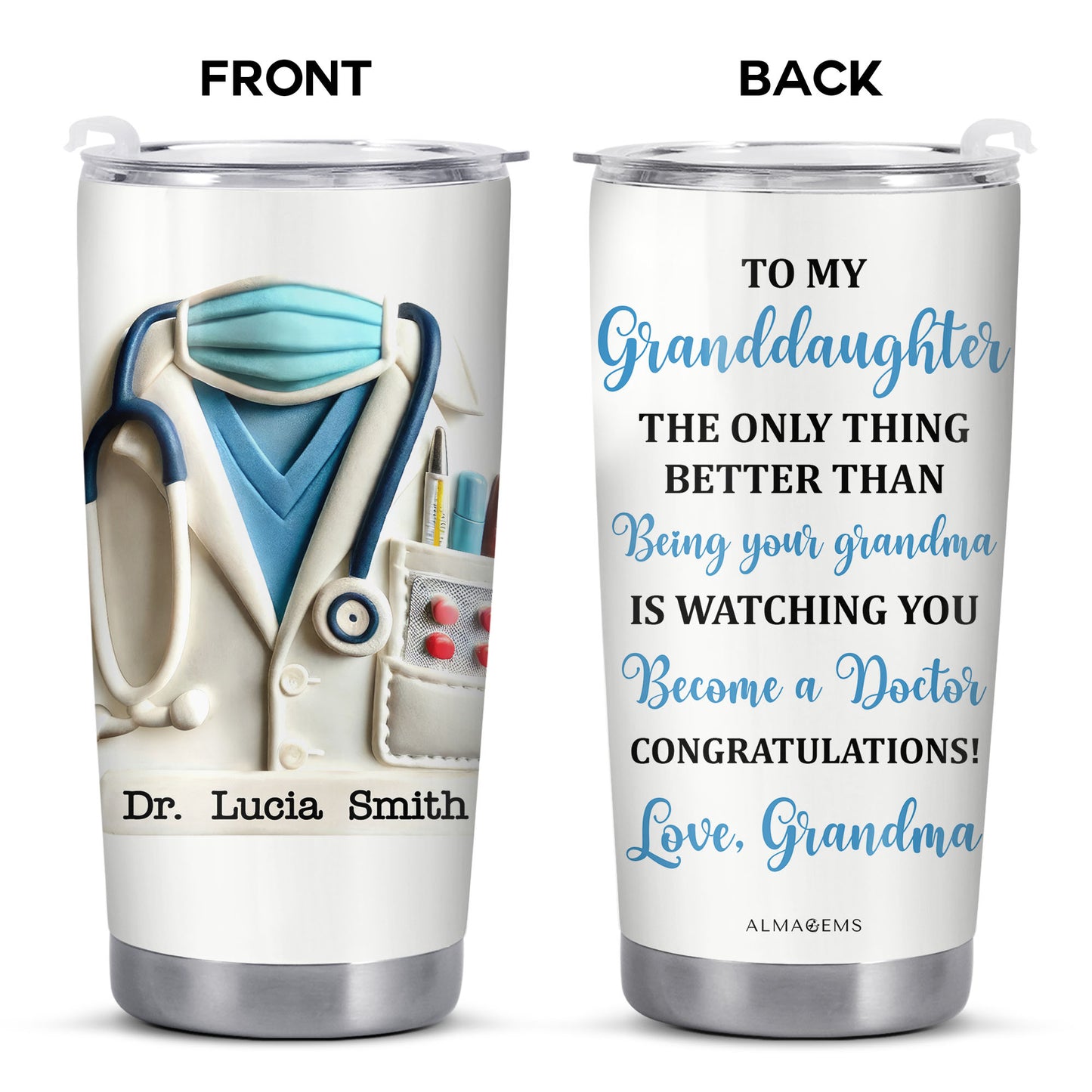 To My Granddaughter, The Only Thing Better Than, Doctor's Coat and Stethoscope