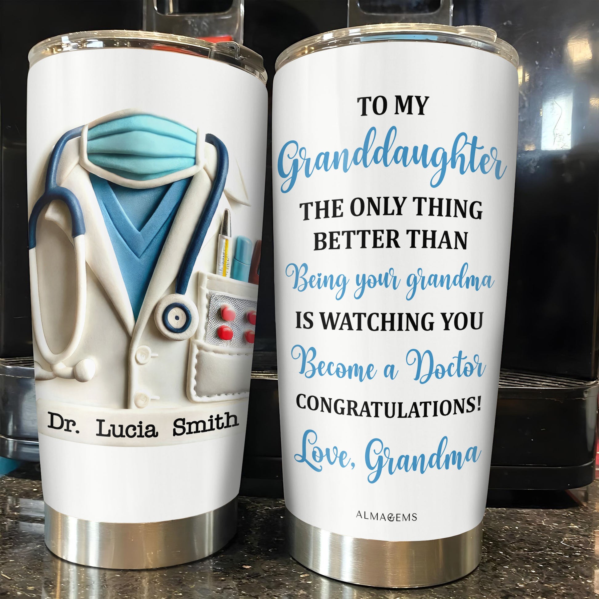 To My Granddaughter, The Only Thing Better Than, Doctor's Coat and Stethoscope