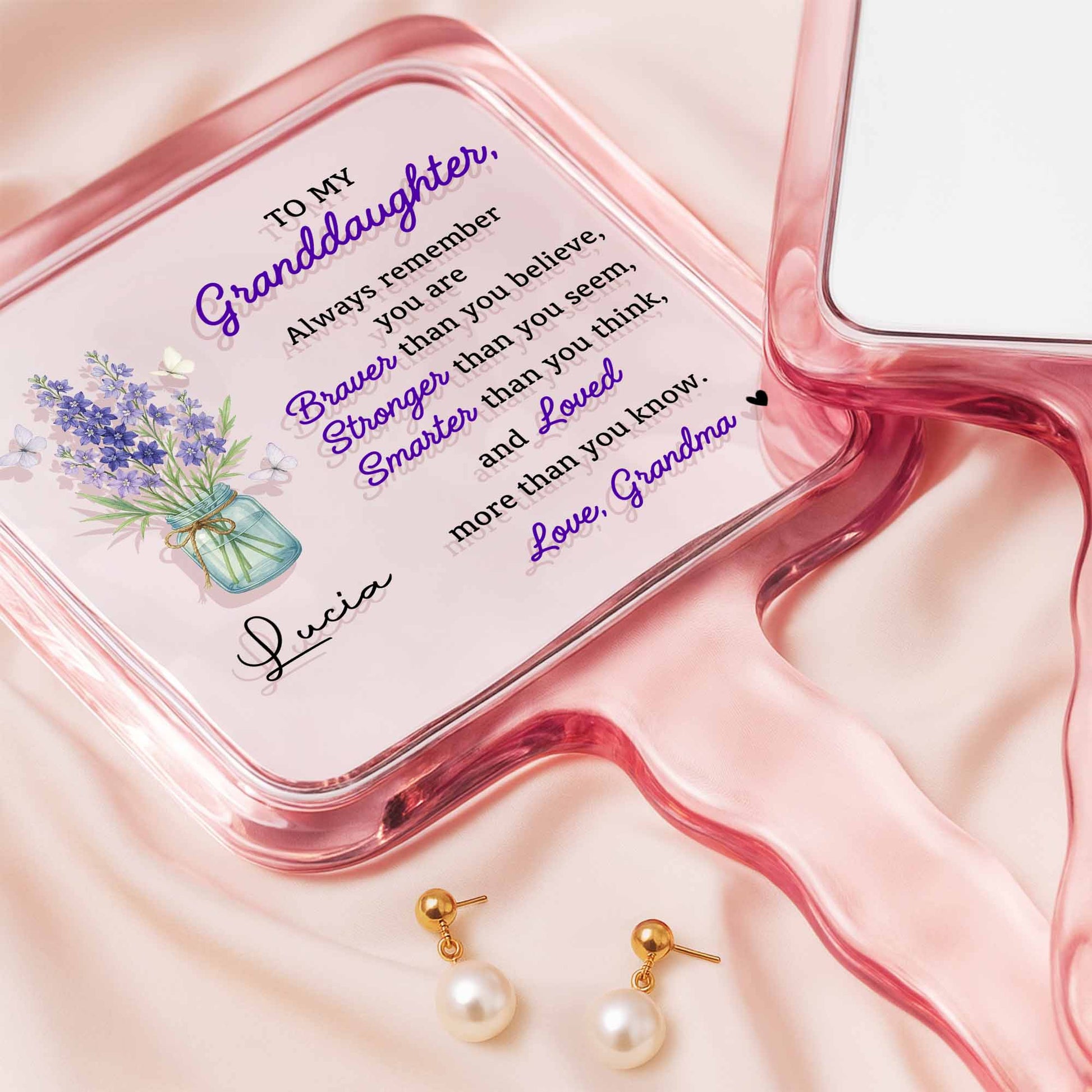 To My Granddaughter, Flowers In Vase